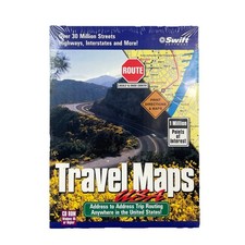 Swift Cosmi Travel Maps USA CD ROM Windows 95 Trip Routing Vintage Software picture