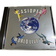 Casiopeia WORLD LIVE '88 CD with Obi, Japanese Import, Pink Colorful Cover picture