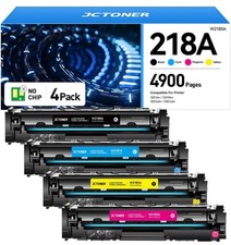 JCTONER 218A Toner Cartridges 4-Pack High-Yield Replacement for HP picture