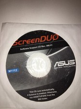 ScreenDUO Software Support CD Rev.308.01 disc M1112-ASUS-NEW-VERY RARE VINTAGE picture
