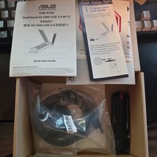 ASUS USB-AC68 Dual Band AC1900 USB 3.0 Wi-Fi Adapter with Cradle 1300/600 Mbps picture