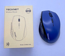 Tecknet Bluetooth Wireless Mouse EWM01308 Multi-Device Silent Ergonomic Blue picture
