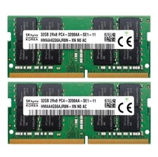 Hynix 64GB 2X32GB DDR4 3200MHz PC4-25600 Laptop SODIMM Memory Ram HMAA4GS6AJR8N picture