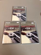 TDK video 4X DVD + RW 6 hours  3 pack replace your video tapes picture