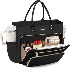 LOVEVOOK Teacher Tote Bag for Women Work, Laptop Work 15.6 inch, Black  picture