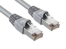 25ft Cat5e Shielded Ethernet Network Patch Cable STP Snagless 24AWG Bare Copp... picture