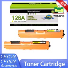 2PK 126A CE312A Yellow Toner for HP Color Laserjet CP1020 CP1025 CP1025nw M275 picture