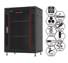 Sysracks 15U Wall Server Rack Cabinet IT Enclosure Over $ 70 Accessories FREE  picture