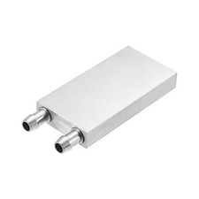 40x80x12mm Aluminum Water Block Computer Cooling Polished Radiator with Spout picture