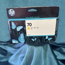 Genuine HP 70 Yellow Ink 130ml  Q6675A  -  Sealed MAY 2014 picture