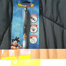Dragon Ball Super Touchscreen Stylus Ballpoint Pen, Twist Retract, Black picture