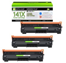 3PK greencycle New Chip 141X W1410X Toner Cartridge for HP M110w MFP M139w M140w picture