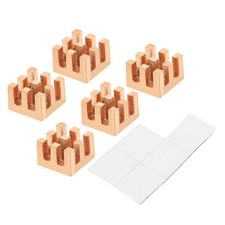 Copper Heatsink 7x7x5mm with Self Adhesive for IC Chipset Cooler 5pcs picture