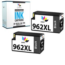 2PK 962XL Black Ink for HP OfficeJet Pro 9015e 9018e 9025e 9010e 9020e picture