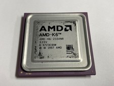 AMD K6 233MHz Socket 7 Processor CPU AMD-K6-233ANR Vintage Retro Tested Working picture
