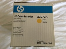 Genuine HP Q3972A Yellow Toner Cartridge for 2550 Color LaserJet Printer NEW picture
