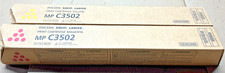 Set of Genuine Ricoh 841737 Magenta + 841736 Yellow Toners for Aficio MP C3002 picture