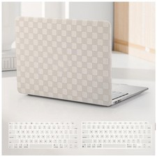 for MacBook Air 13 inch Case 2022-2018 M1,Checker Beige picture