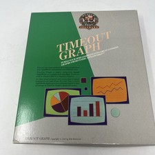 Vintage Beagle Bros TimeOut Graph Apple II Software Box Disks Manual Sticker picture