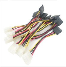 LOT10/10PCS NEW IDE to Serial ATA SATA HDD Power Adapter Cable PC Power Splitter picture