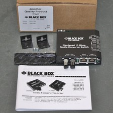 Black Box Media Converter Switch INSX373858, 10 Mbps, Hardened LBH110 Series picture