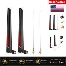 2-Pack Omni-Directional 8dBi Dual Band RP-SMA WiFi Antennas for Xtreme Coverage picture