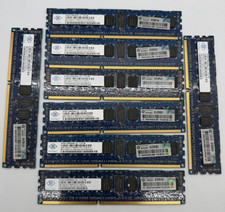 Lot Of 8 Nanya 4GB (32gb Total) 1Rx4 DDR3 PC3-10600R-9-10 Server Ram picture
