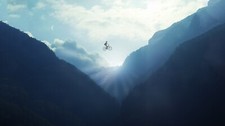 Landscape photography mountains art bicycle vehicle sky Custom Gaming Mat Desk picture