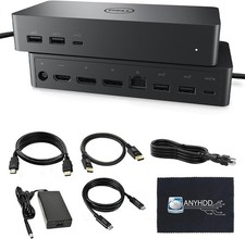 Dell UD22 Universal Dual Monitor Docking Station Bundle 130W Power Adapter Hub picture