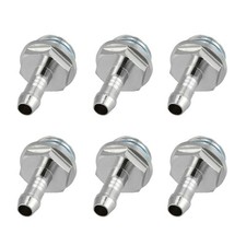 6Pcs Tube Tow-touch Fitting Barb Connector 9mm G1/4 Thread For PC Water Cooling picture