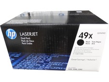 Genuine OEM HP Q5949XD (49X) Black High Cap Toner Dual-Pack LaserJet 1320 3390 picture