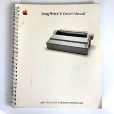 Apple ImageWriter II 2 Owner's Manual Vintage Macintosh Computing Spiral picture