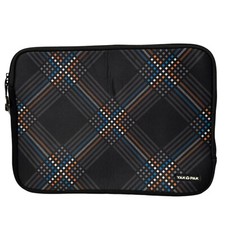 YakPak Laptop Neoprene Sleeve in Black Plaid Fits Up to 16 inch Laptop picture
