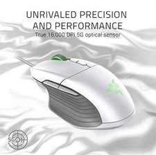 Razer Basilisk Mercury White Wired Multi-Button Razer 5G Sensor ChromaRGB....124 picture