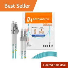 BEYONDTECH 2m LC to LC Fiber Patch Cable OM3 Duplex Multimode 50/125µm LSZH picture