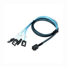 4PCS Mini SAS SFF-8643 to 4 SATA 7pin hard disk 6Gbps data Server Raid Cable picture