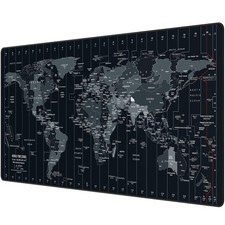 XXL World Map Gaming Mouse Pad 35.4x15.7 Inch Non Slip Desk Mat picture