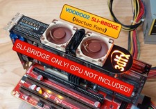 3DFX VOODOO 2 SLI-BRIDGE COOLING FAN PCB BACKLIT LOGO #3 --(NOCTUA FANS)-- picture