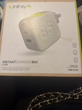 INFINITY LAB InstantCharger 65W 2 USB, Powerful USB-C & USB-A Gan PD Charger picture