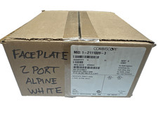 1-2111009-3 COMMSCOPE Faceplate Single Gang 2 Port Alpine White NEW picture