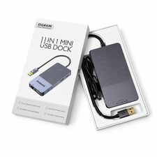QGeeM 11 in 1 Mini USB Dock, USB 3.0 Docking Station, Triple Display USB Hub picture