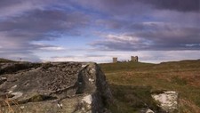 Landscape nature architecture clouds scotland castle Custom Gaming Mat Desk picture