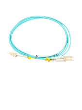 10 Pack LCUPC/LCUPC OM3 Multimode Duplex Fiber Optic Patch Cord - 2 Meter  picture