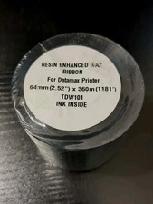 Resin Enhanced Wax Thermal Transfer Ribbon 64MM X 360M 2.52'' X 1181' Datamax BN picture