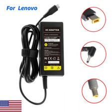 65W 45W USB C/A Laptop Power Adapter Charger for Lenovo Chromebook/Yoga/ThinkPad picture