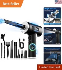 Multi-Purpose Electric Air Duster - 100000RPM & 3 Gear Airflow with LED Light picture