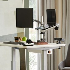 Vari Monitor Arm & Laptop Stand - VESA Compatible Mount with 360 Degree Rotation picture