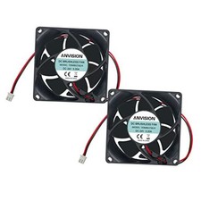 2-Pack 80mm x 25mm DC 24V Brushless Cooling Fan, Dual Ball Bearing 24V 80mm picture