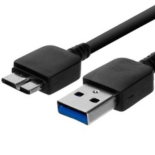 NiceTQ Replacement PC USB3.0 Data Sync Power Charger Cable for 3 feet, Black picture
