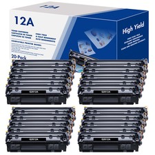 20PK Q2612A 12A Toner Cartridge Compatible for HP LaserJet 1018 3015 3055 M1319f picture